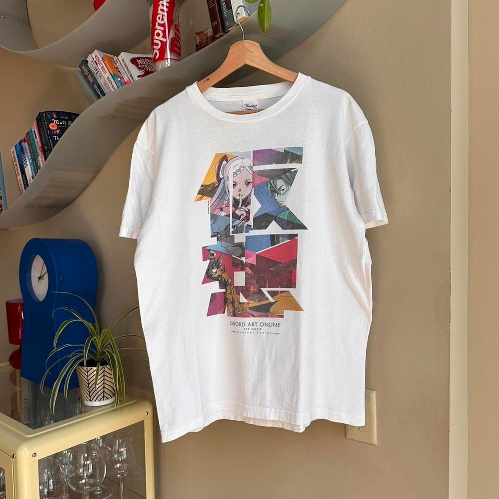 Vintage Y2K Sword Art Online Anime Movie Shirt
